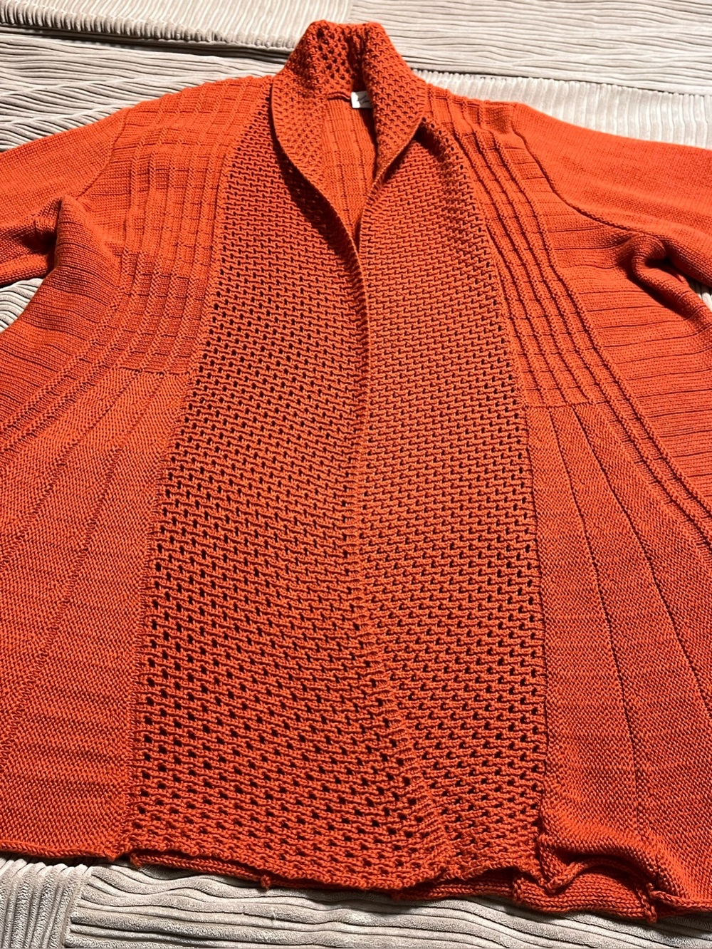 Kim Rogers Open-Front Knit Cardigan - Picture 4 of 7